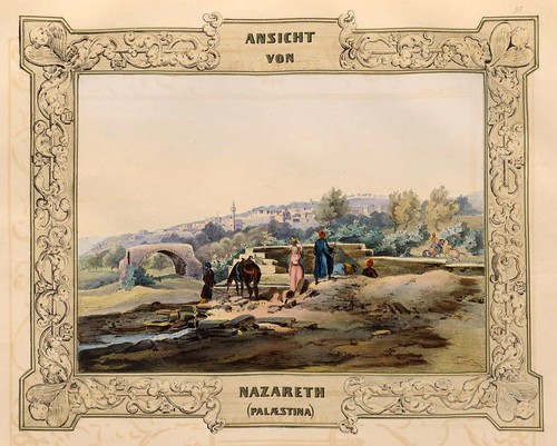 019-Vista de Nazaret en Palestina-Malerische Ansichten aus dem Orient-1839-1840- Heinrich von Mayr-© Bayerische Staatsbibliothek 