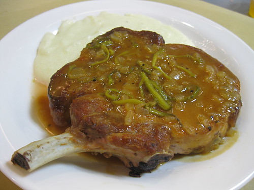 Pork Chops w. Sauce Charcutière