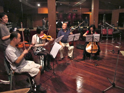 String quarter with arranger & conductor Bang Wenfu