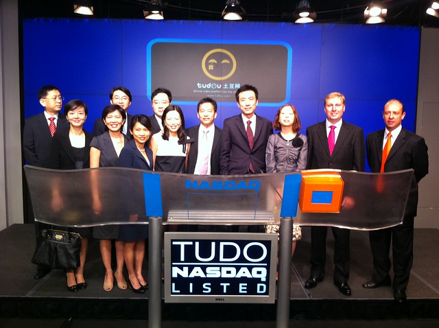 Tudou listing ceremony on NASDAQ