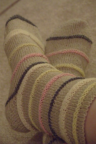 slinky socks by gradschoolknitter
