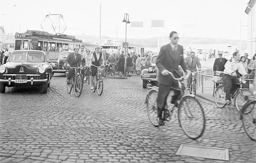 Cyclist in Stockholm 1948