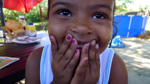 Mya's Pink Nails - August 28, 2011