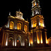 La bellissima illuminazione della Basilica di San Francesco in Salta