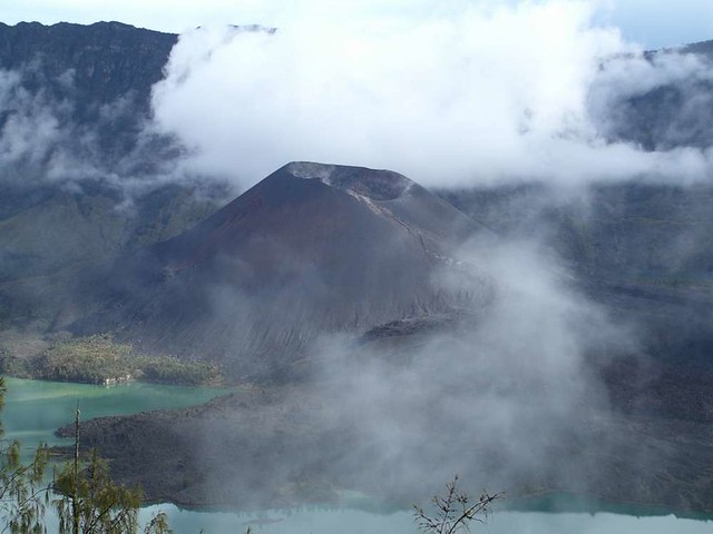 Gunung Baru, in the crater lake of Gunung Rinjani, Lombok