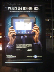 Ads for the fated HP TouchPad in Sydney