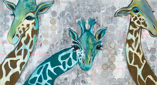 "Giraffer der kigger ind" af Lilian Dufke