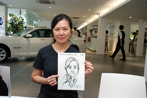 Caricature live sketching for Performance Premium Selection first year anniversary - day 2 - 24