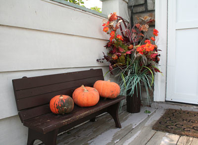 Fall Display on Front Porch