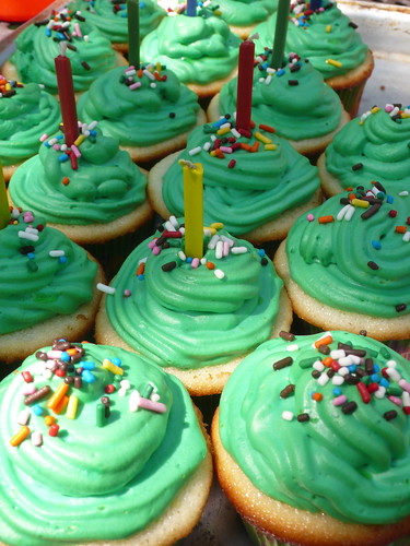 Sparky's birthday cupcakes