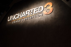 Uncharted 3 logo at the PAX Prime 2011 theater