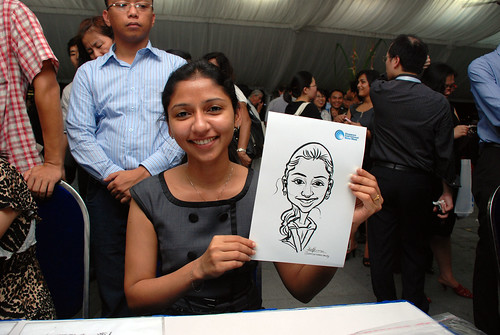 caricature live sketching for Singapore International Water Week Closing Dinner - 19