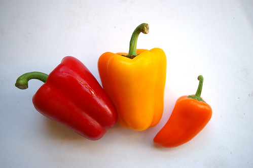 A trio of peppers