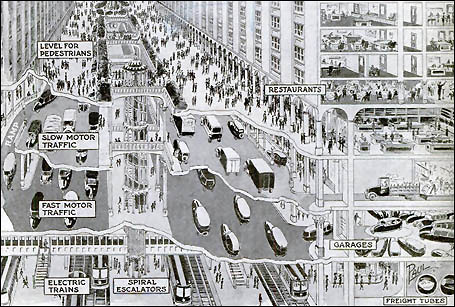 6087812100 609ab32e8c - Un futurista modelo de ciudad publicado en el año 1925