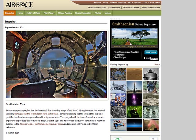 Boeing B-17 "Sentimental Journey" featured in Air&Space Magazine