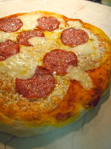 Pizza After with Provolone and Salami