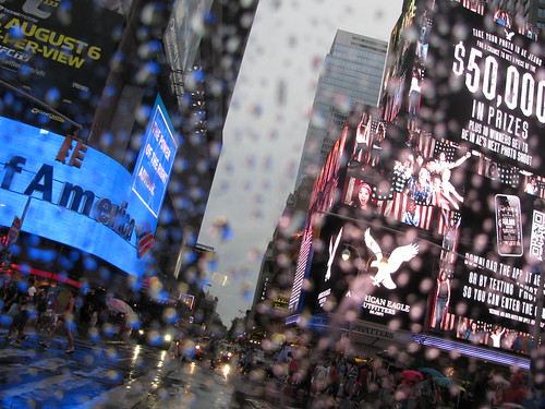 Times Square in Rain