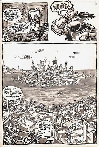 Teenage Mutant Ninja Turtles v.1 #5; pg.9  .. art by Eastman, Laird  (( 1984 )) [[ Courtesy of Romitaman Original Art ]]