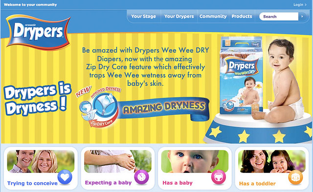 drypers home page
