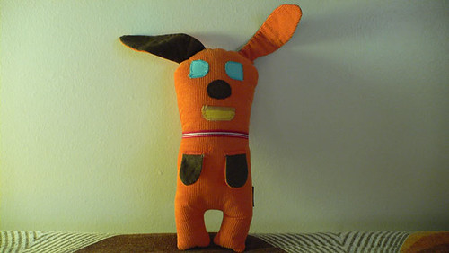 #25 Orange Dog - heart made dog from Mamima collection by mamima project