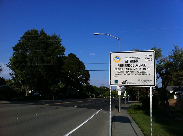 Pruneridge Ave - Bicycle Lanes Improvement