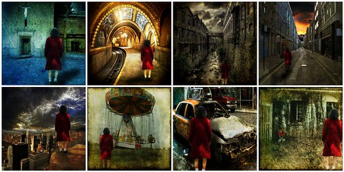 Girl with the Red Coat Series by Lynne Larkin