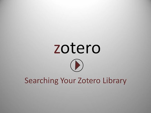Searching Your Zotero Library