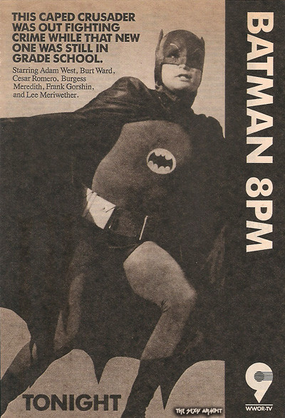 Batman WWOR 9 TV Guide Ad