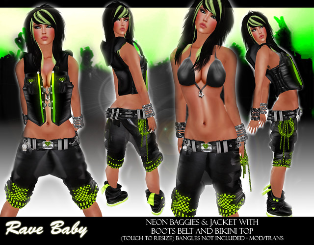 rave baby green