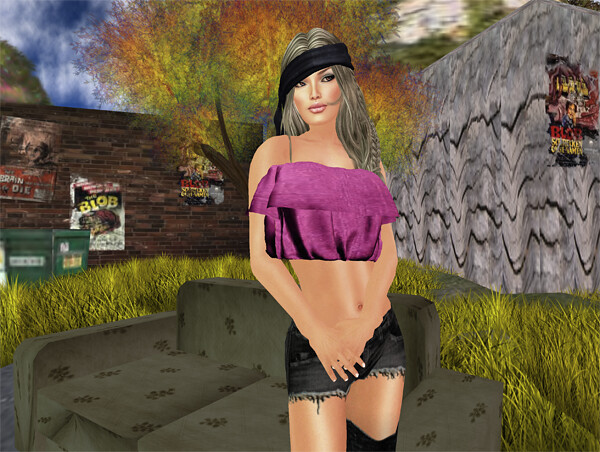 Natural Beauty-Malinka-  + .::Divine::. Denim Top - Chic Boutique & Staged!