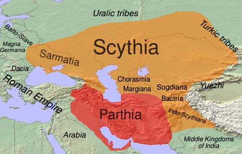 Modern map of the Scythian realm