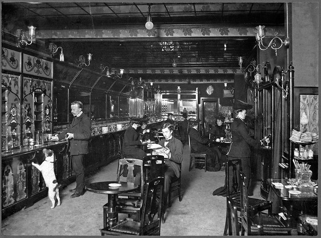 Automated restaurant in Stockholm 1905