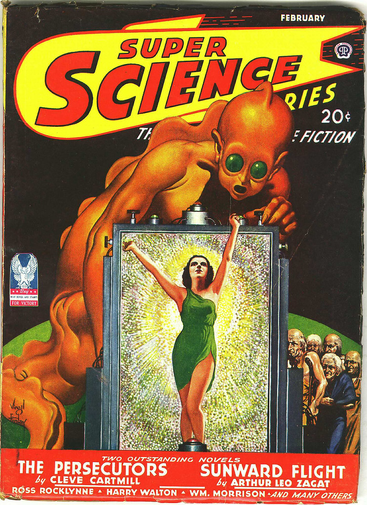 Virgil Finlay - Super Science Stories, Cover