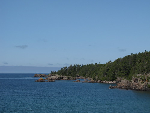 The "orange rock" at Mica Bay