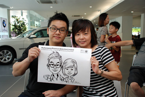 Caricature live sketching for Performance Premium Selection first year anniversary - day 2 - 11