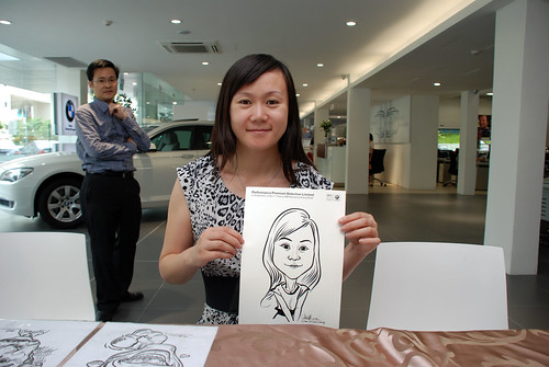 Caricature live sketching for Performance Premium Selection first year anniversary - day 2 - 23