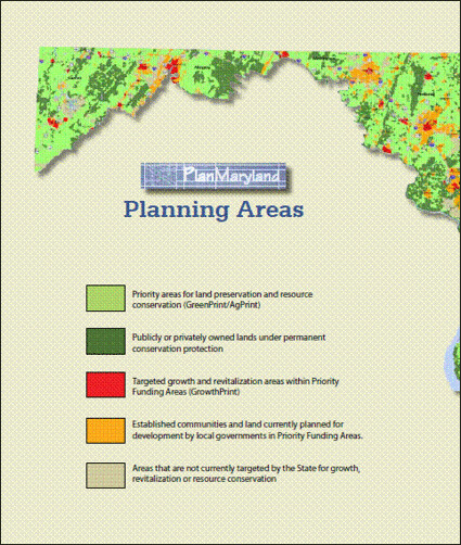 map from PlanMaryland (by: MD Dept of Planning)