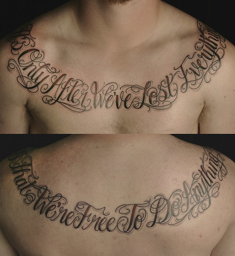 norikowritingwriting on chest copy Home Tattooists Body Piercing