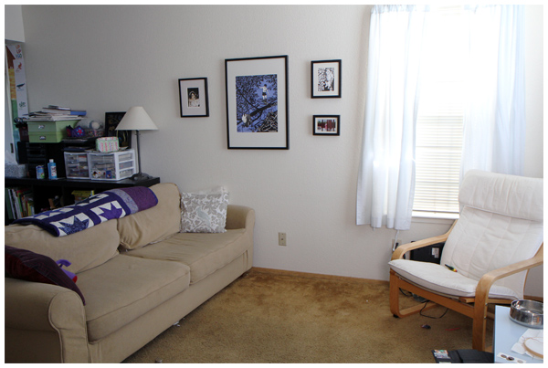 Living room configuration and new artwork