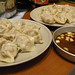 Dumplings and soy-bean sauce
