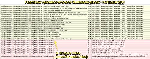FlightCrew validation errors for Multimedia eBook - 14 August 2011