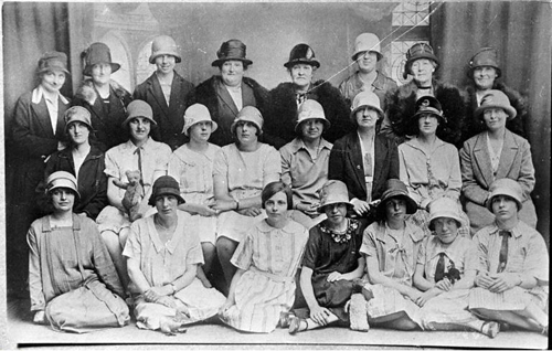 Women of the Scottish Women's Rural Institute Kilchattan Bay Bute 1929