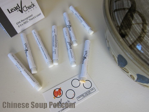[photo-lead test kit for ceramic clay pots]