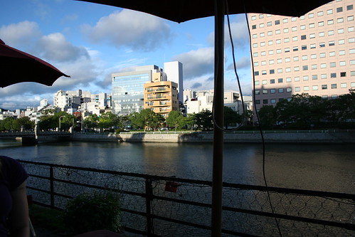 Riverside cafe view