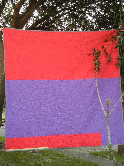 Warm/cool quilt - the back
