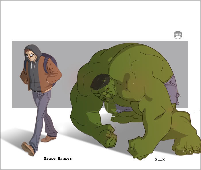 desenho nerd hulk
