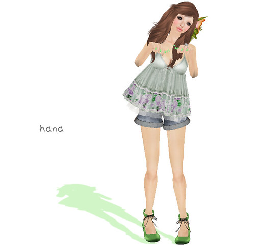 = Hal*Hina = camisole*floral [green]