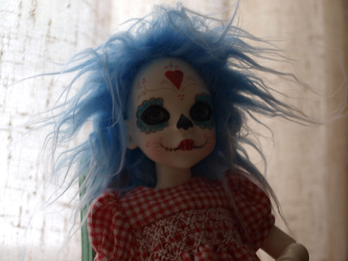 Sugar Skull Ball Jointed Doll by DIY Mysticism