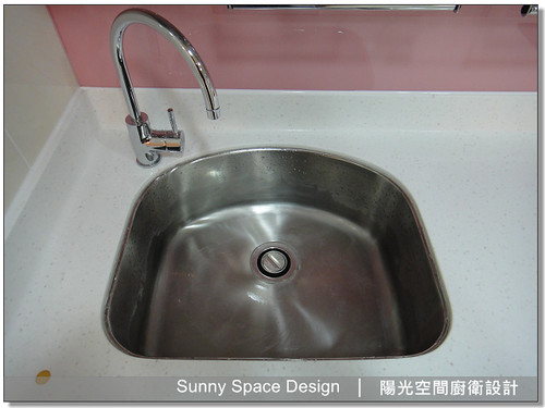 廚具工廠-蘆洲光華路林小姐一字型廚具：偉俊牌水槽T1-600B -陽光空間廚衛設計