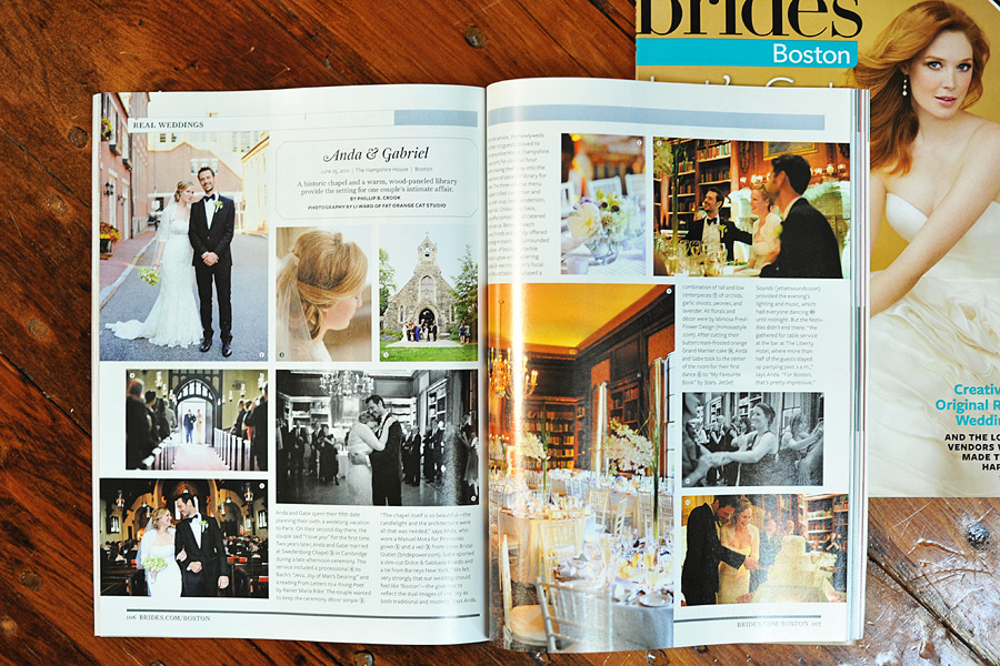 Brides Boston Magazine, Fall/Winter 2011
